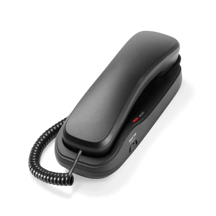 A1311 1-Line Classic Analog Corded TrimStyle Phone A1311 Matte Black