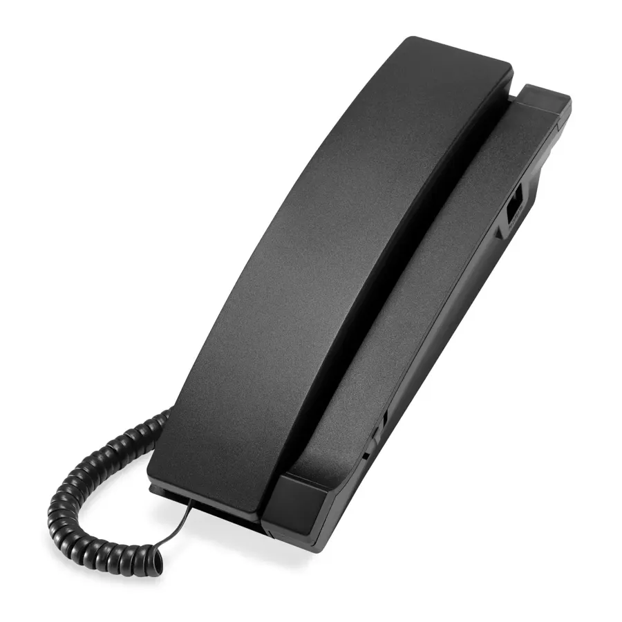A2310-NM 1-Line Contemporary Analog TrimStyle Phone with No MWI - Matte Black