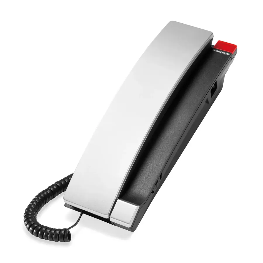 A2310 1-Line Contemporary Analog TrimStyle Phone - Silver & Black