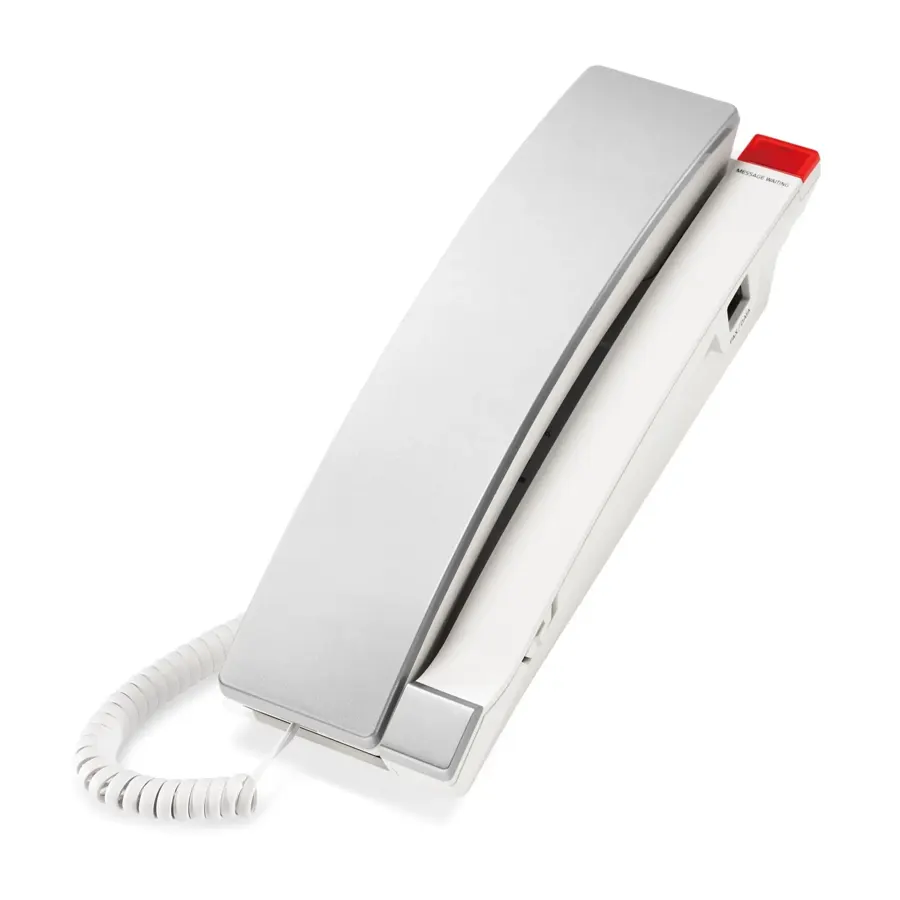 A2310 1-Line Contemporary Analog TrimStyle Phone - Silver & Pearl