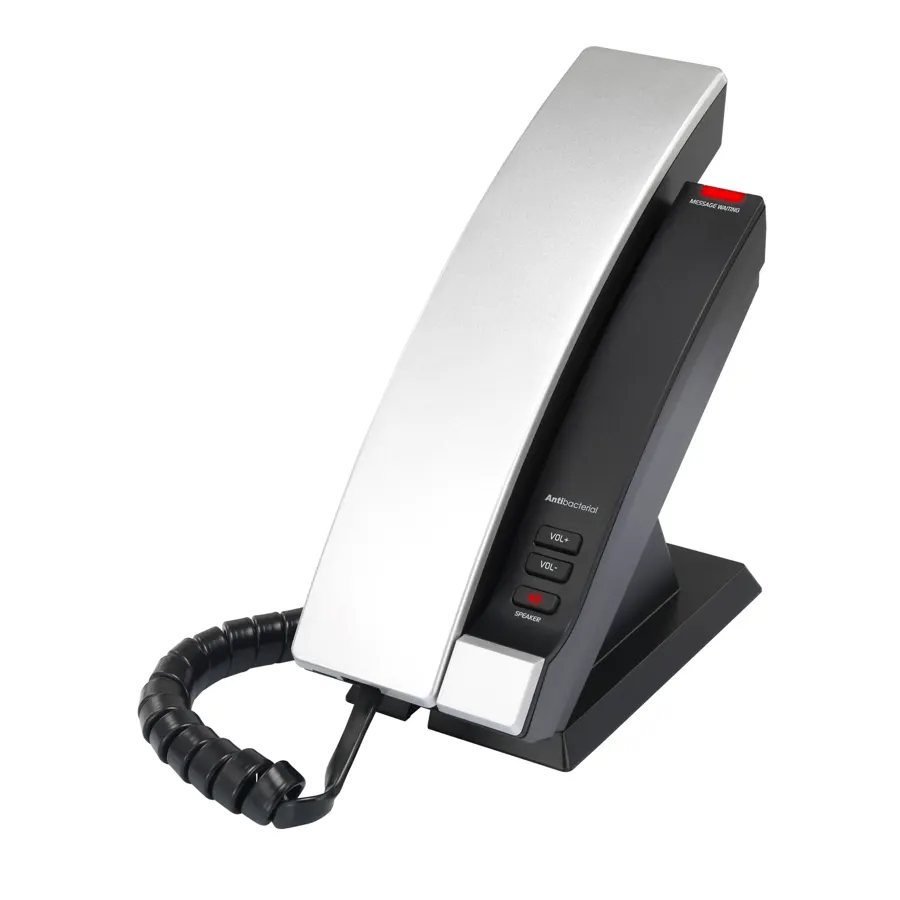 CTM-S2315 1-Line Contemporary SIP Corded Phone - Silver & Black
