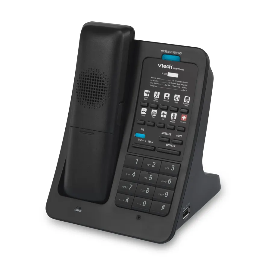 LS-S3410-USB 1-Line Color SIP Cordless Phone with 3 USB Ports