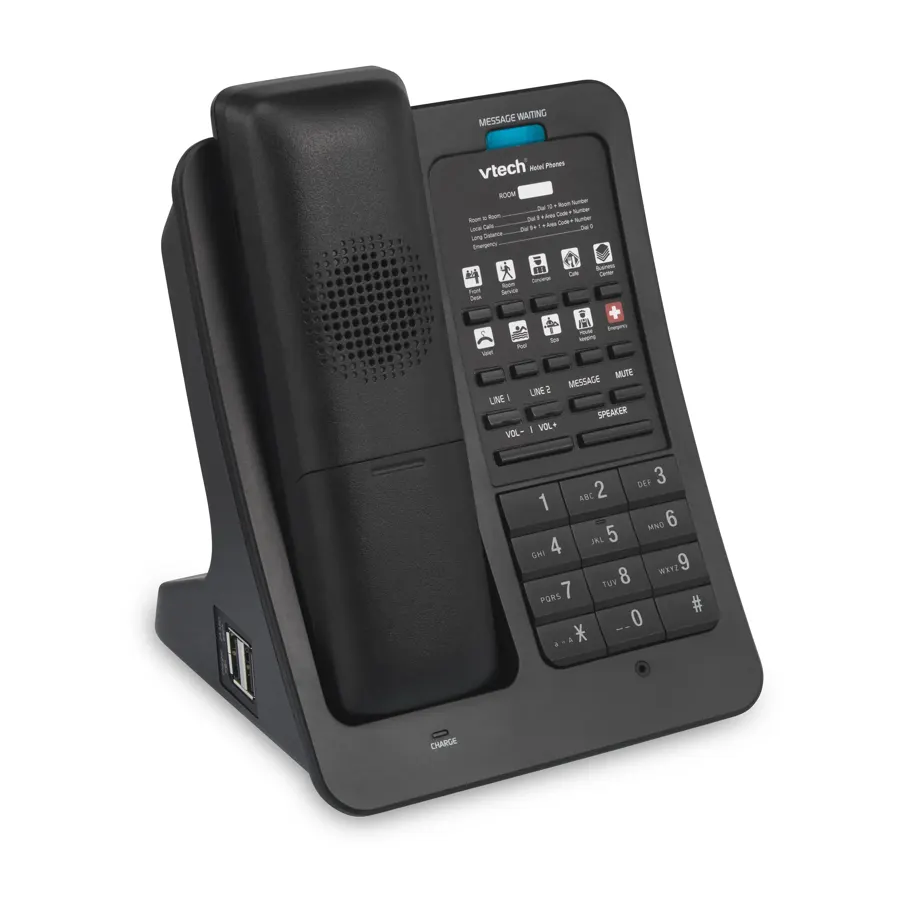 LS-S3420-USB 2-Line Color SIP Cordless Phone with 3 USB Ports