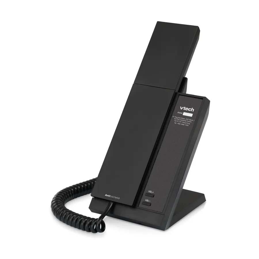 NG-A3100 1-Line Analog Corded Lobby Phone - Matte Black