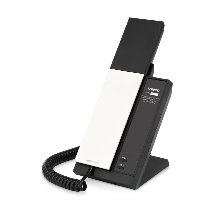 NG-A3100 1-Line Analog Corded Lobby Phone - Pearl & Black