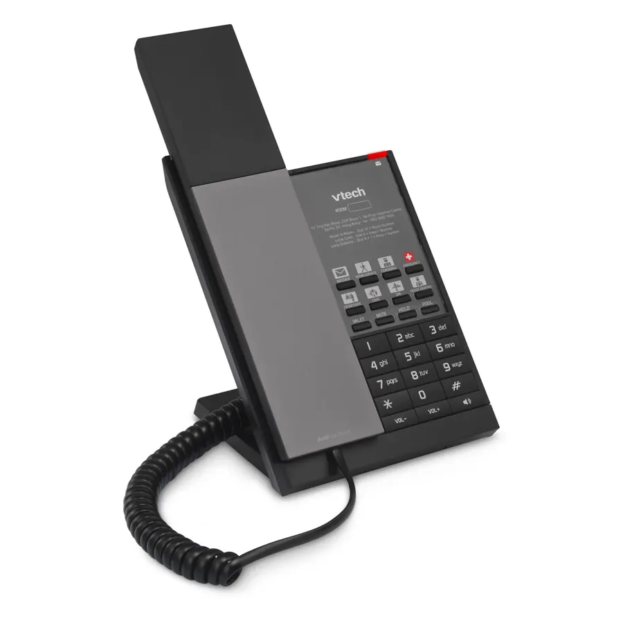 NG-A3211 1-Line Analog Corded Phone - Gunmetal & Black