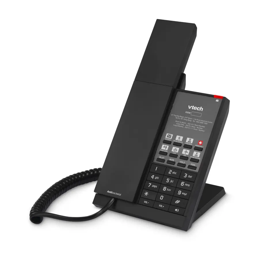 NG-A3211 1-Line Analog Corded Phone - Matte Black