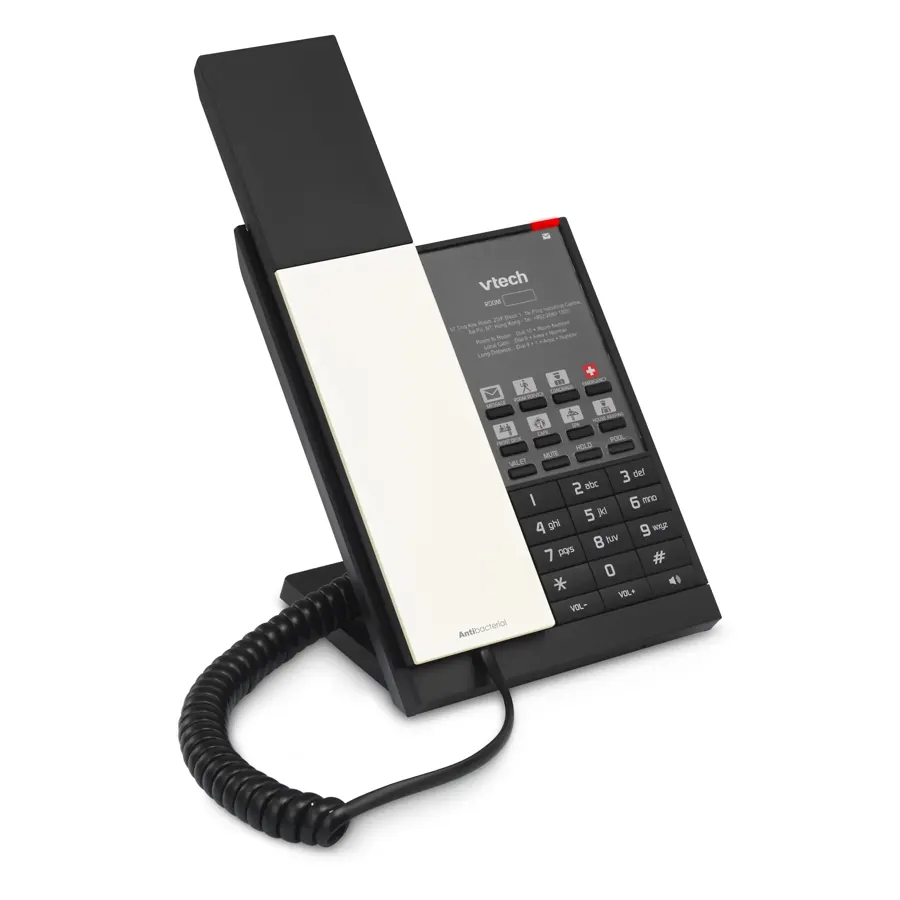 NG-A3211 1-Line Analog Corded Phone - Pearl & Black