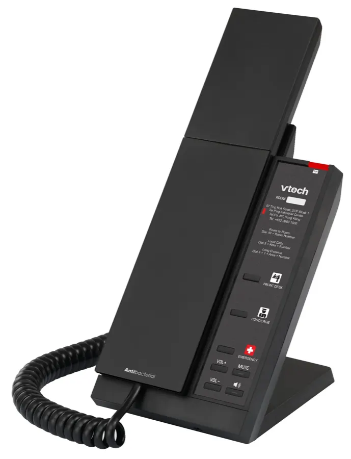 NG-A3212 1-Line Analog Corded Phone - Matte Black