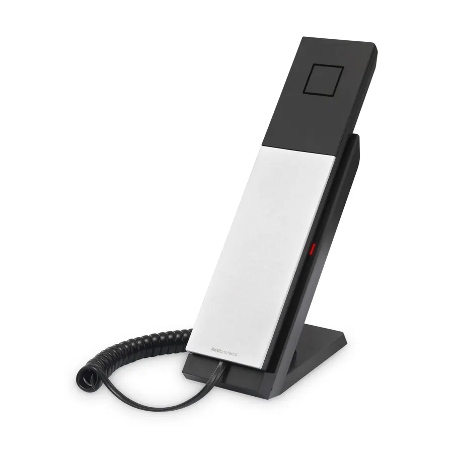 NG-A3311 1-Line Analog Corded TrimStyle Phone - Silver & Black