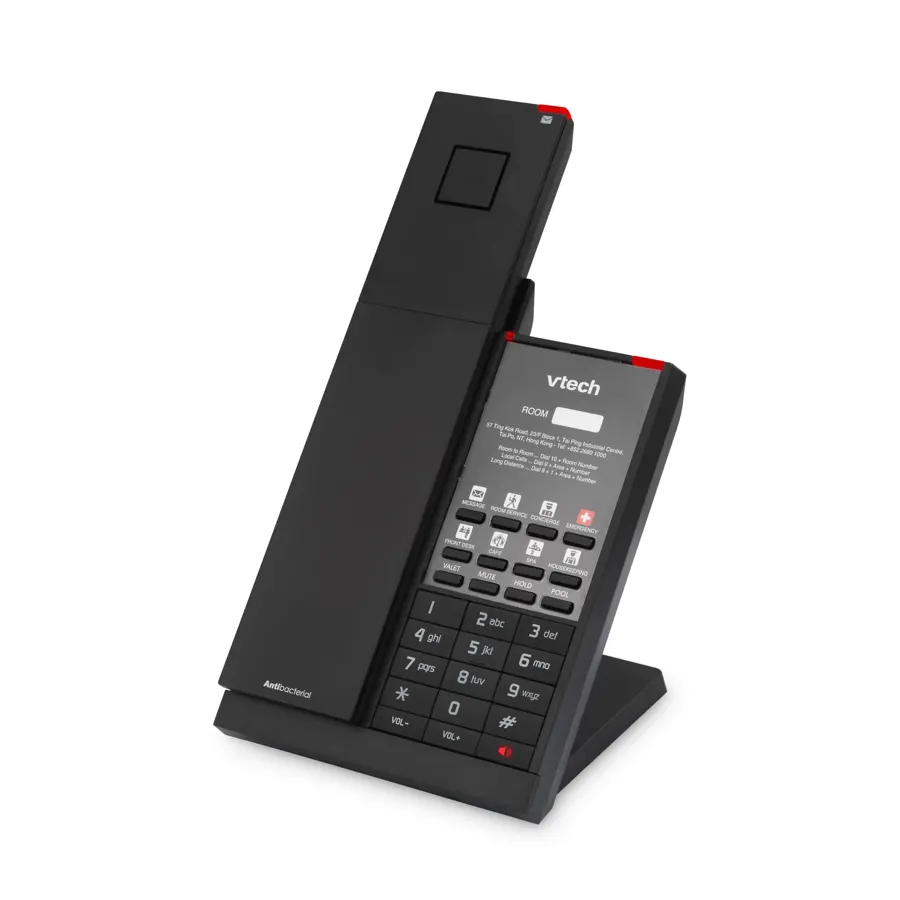 NG-A3411 1-Line Analog Cordless Phone with Battery Backup - Matte Black
