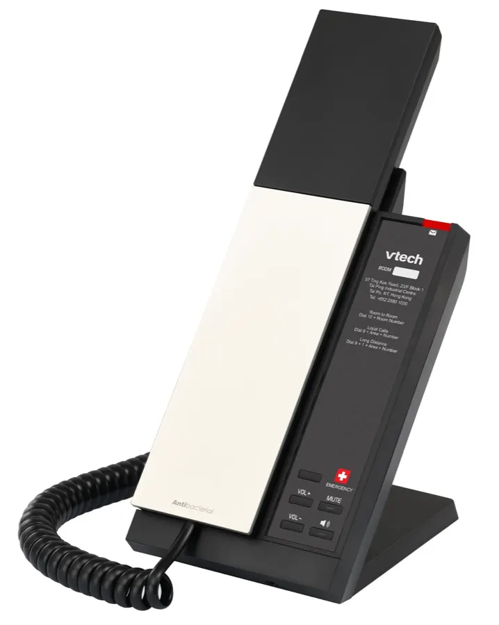NG-S3212 1-Line SIP Corded Phone - Pearl & Black