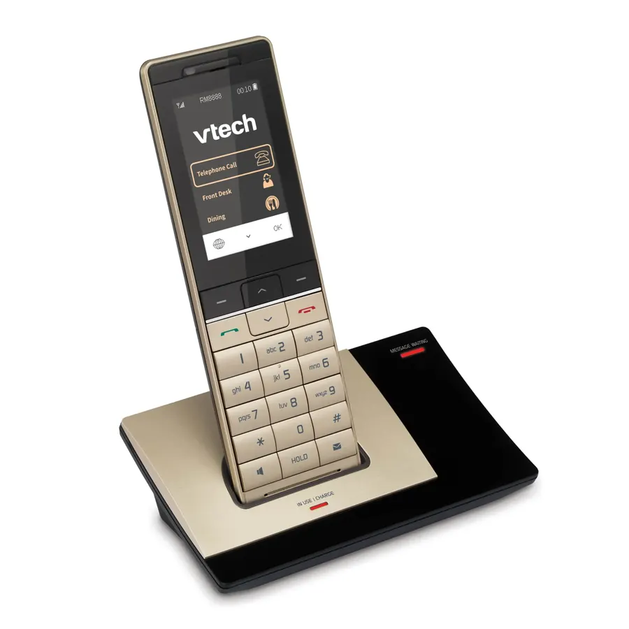 PMX-S5410 1-Line SIP Cordless Phone - Champagne Gold/Black