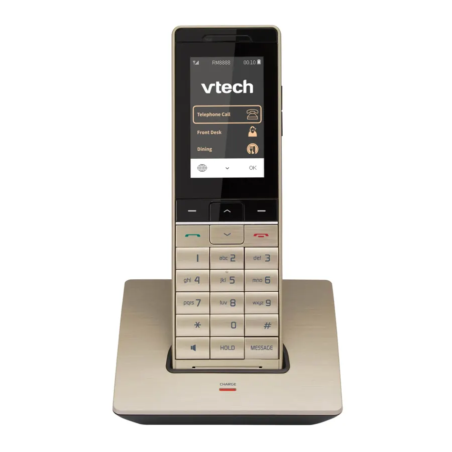 PMX-S5410 HC 1 Cordless Color Handset and Charger - Champagne Gold/Black