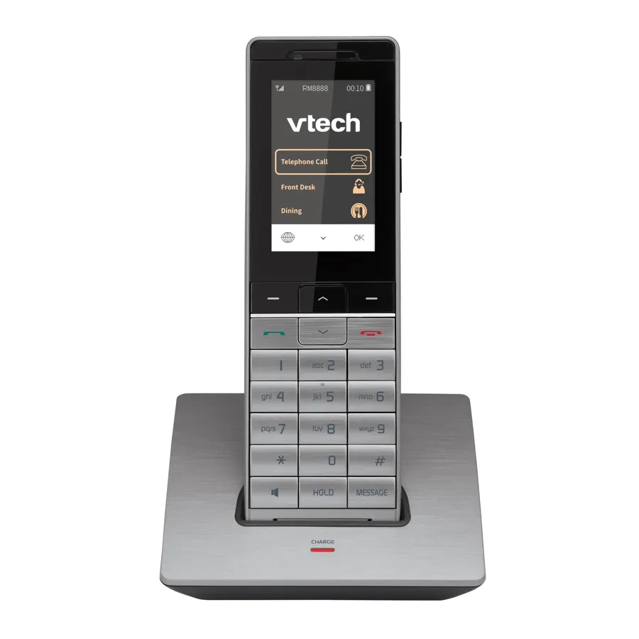 PMX-S5410 HC 1 Cordless Color Handset and Charger - Silver & Black